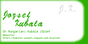 jozsef kubala business card
